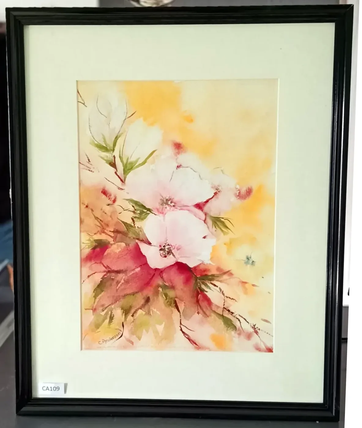 Aquarelle Fleurs roses