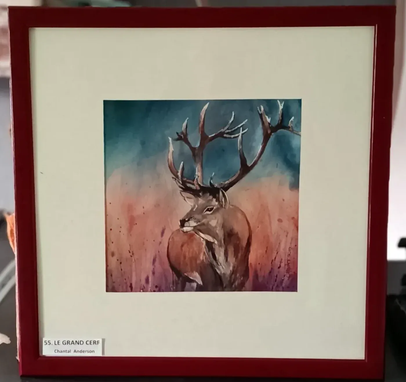 Aquarelle Le Cerf